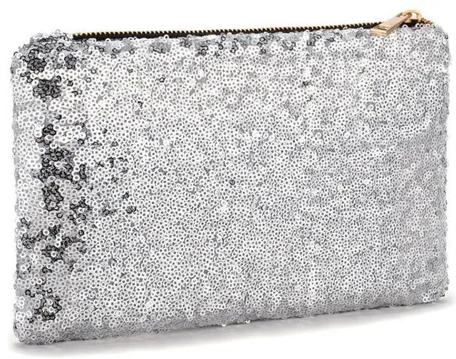 2017 New Fashion Womens Ladies Sparkling Bling Sequin Clutch Bag Purse Evening Party Handbag Makeup Bag Bolsa Feminina 2G0017