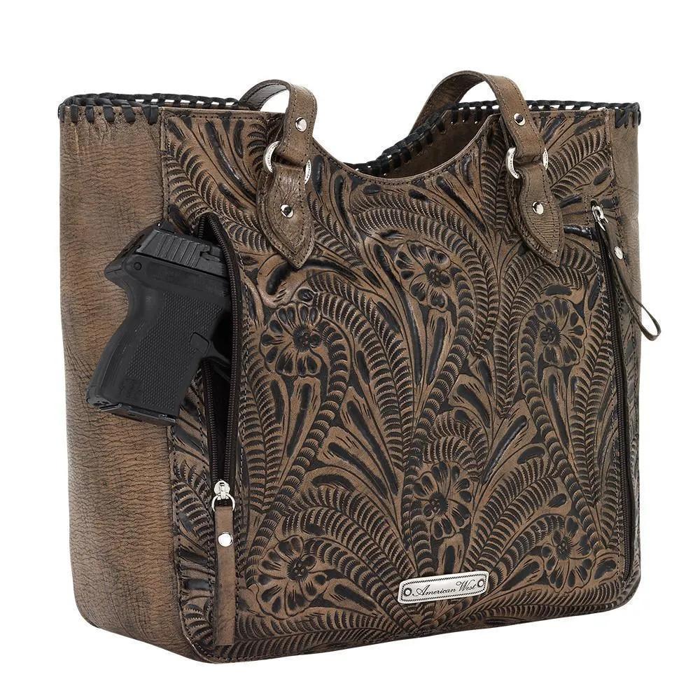 Annie's Secret Large Zip-Top Tote w/ Conceal Carry Pocket