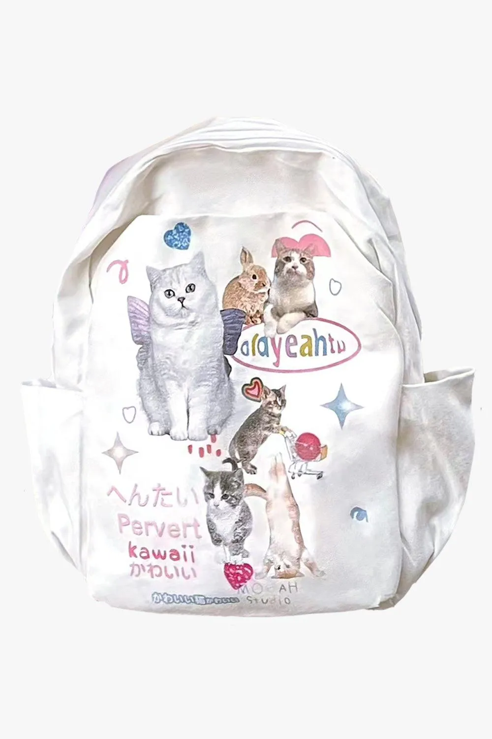 benpaolv Kawaii Cats Backpack Weirdcore Aesthetic