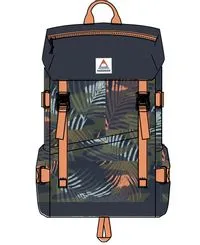 Environmentally-Friendly 26L Boondocker Backpack in Palm Camo Apricot Design Made from Recycled Materials