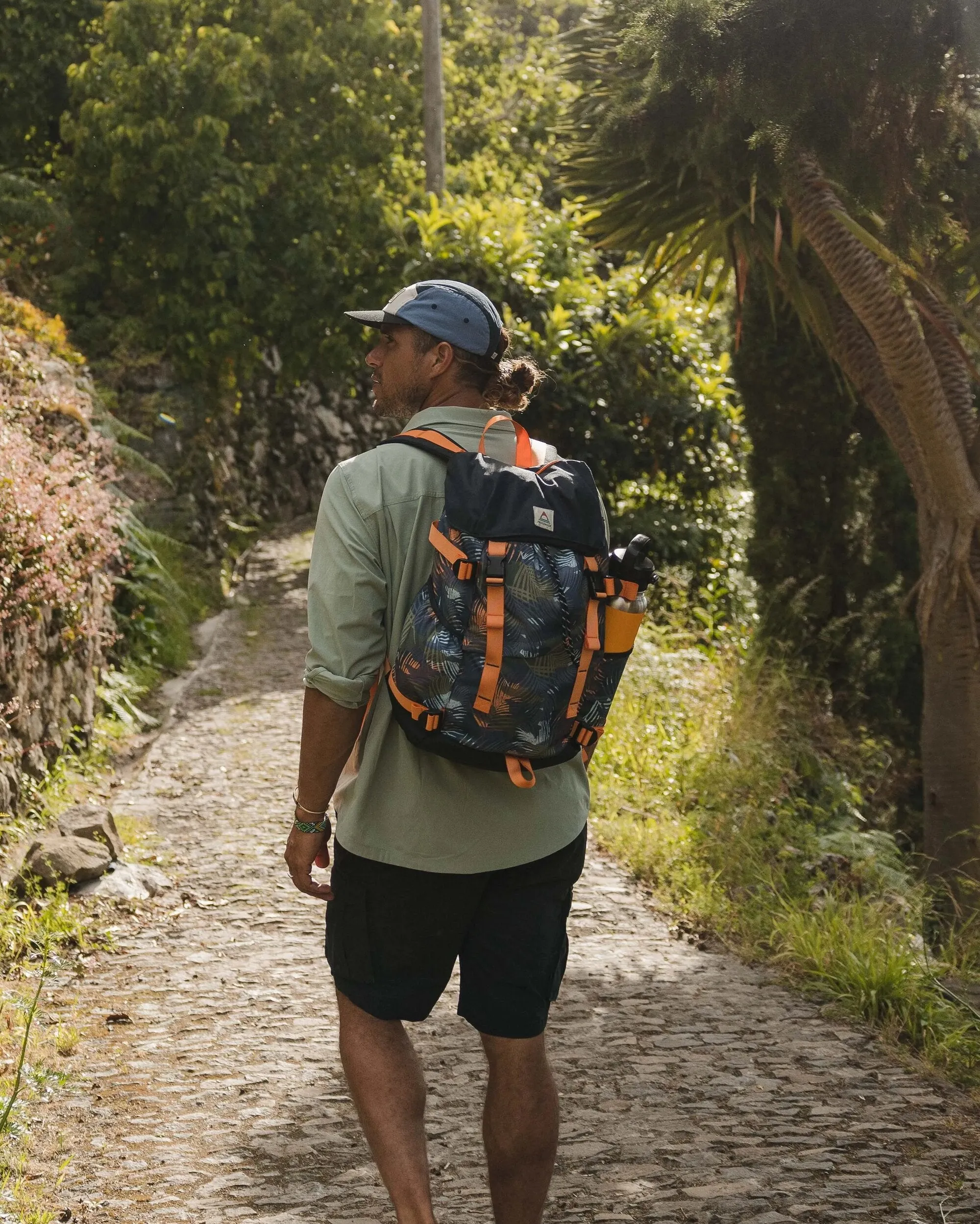 Environmentally-Friendly 26L Boondocker Backpack in Palm Camo Apricot Design Made from Recycled Materials