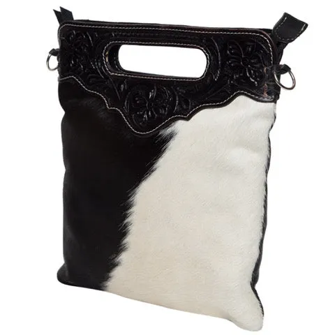 Cali Cowhide Sling Bag with Tooling