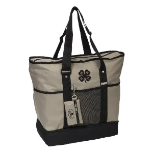 Deluxe Shopping Tote Bag W/ Clover Logo