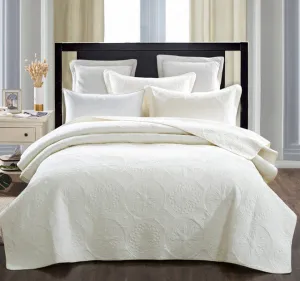 Elegant Coverlet Set Range Ivory