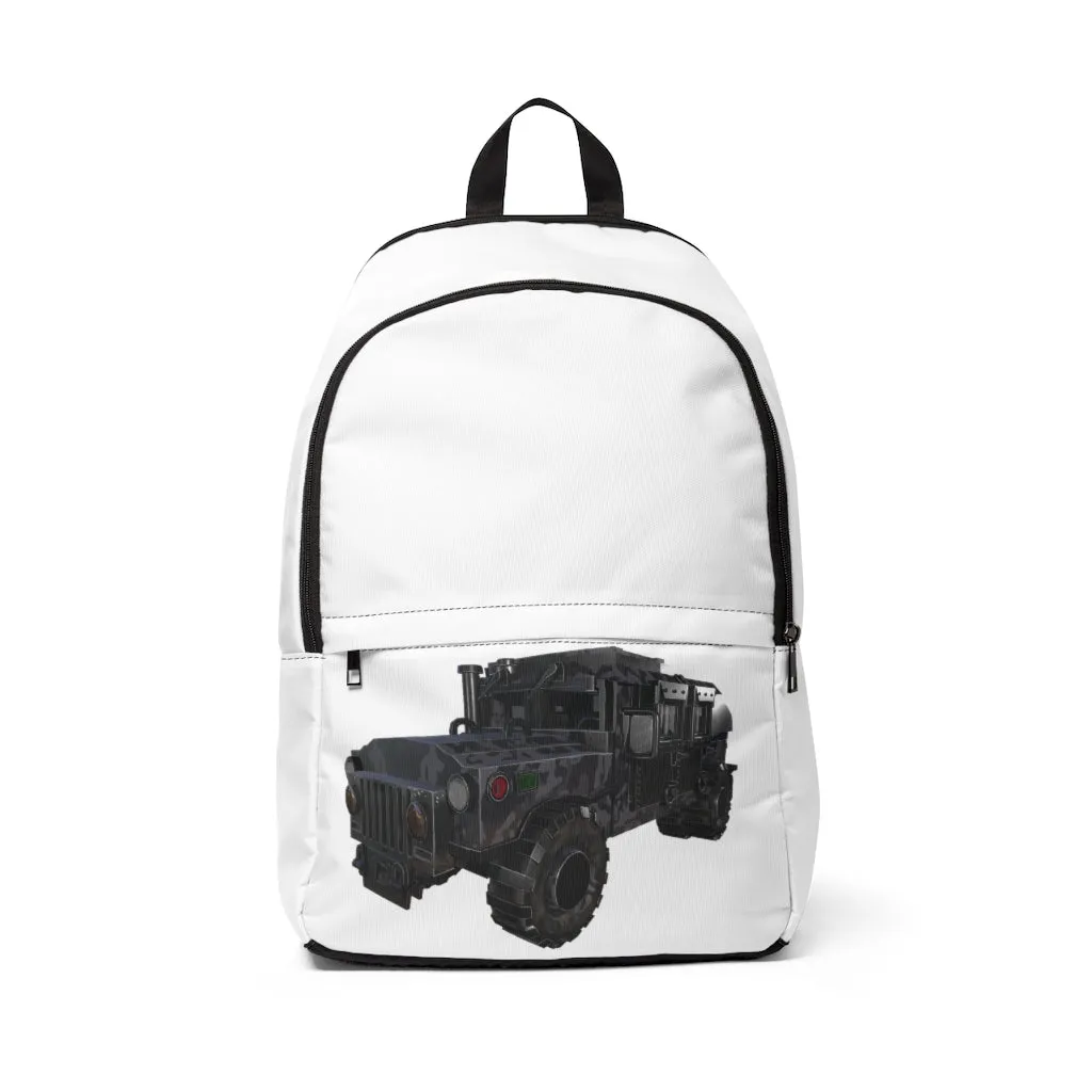 Hummer Vehicle Unisex Fabric Backpack