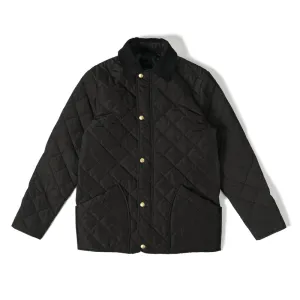 Men's Diamond Quilted Button-Up Jacket