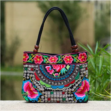 New Coming Fashion  Women' handbag!New nice Embroidered Lady bags national trend handbag embroidered embroidery Lady carry bag