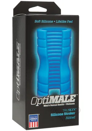 Optimale Truskyn Ribbed Stroker Blue