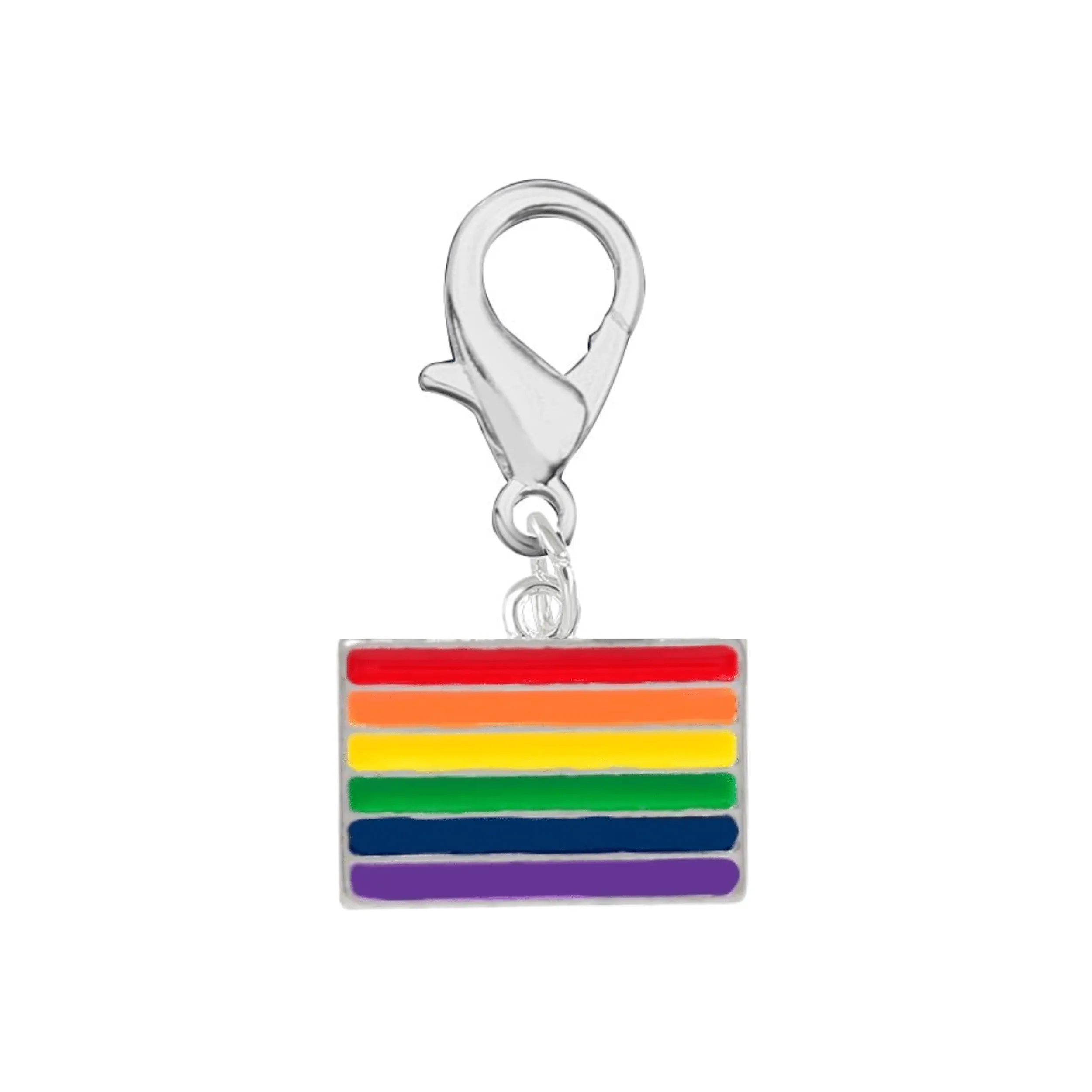 Rectangle Rainbow LGBTQ Pride Hanging Charms