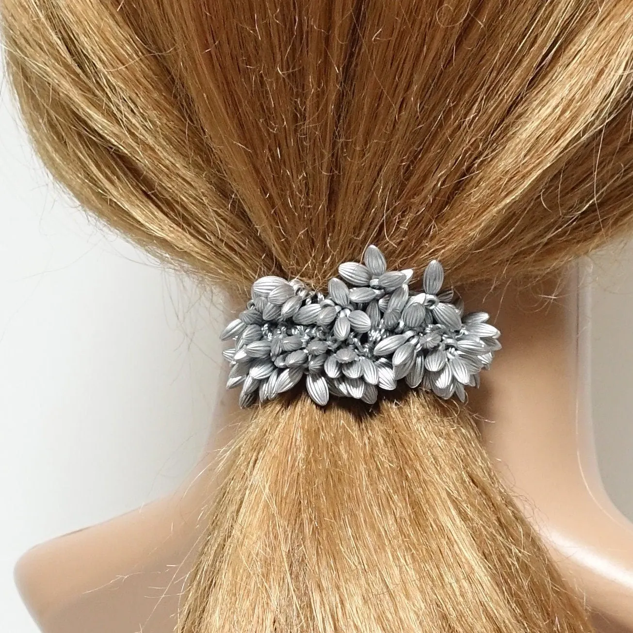 seeds beaded hair elastic scrunchies woman hair accessories