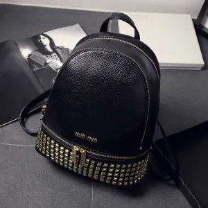 vintage casual new style leather school bags high quality hotsale women candy clutch famous brand backpack