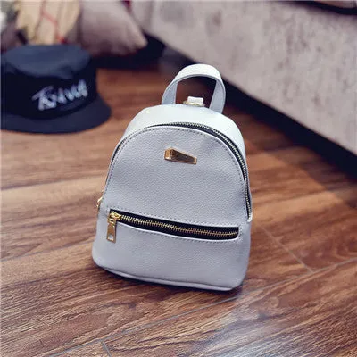 VOJUAN Fashion Women Mini Backpack Schoolbag Cute Small Backpack High Quality Leather Female Backpacks For Teenage Girls